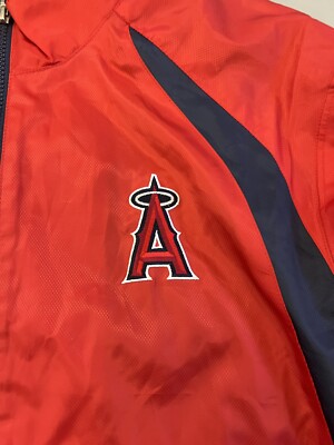 Reebok Anaheim Angels MLB Red Baseball Jacket Adult Men's Size