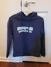 NWT Patagonia Pastel Logo Uprisal Hoody in Classic Navy, Women's Size XS