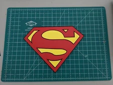 Superman chest emblem logo DC 3D printed color wall mount display