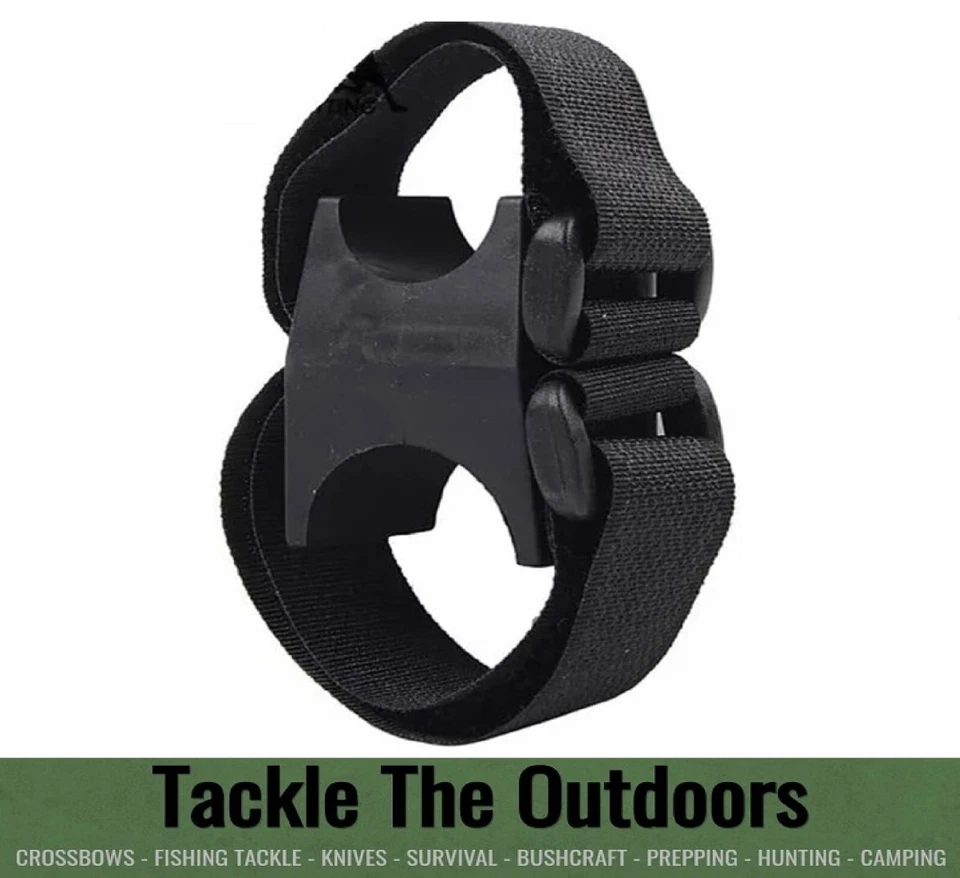 Universal Rifle Scope Torch Mount Rubber Clamp Strap Flashlight Holder / Adapter - Image 4 of 4