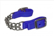 NEW SHOWMAN ADJUSTABLE NYLON CURB  CHAIN, BLUE, DOUBLE CHAIN, FREE SHIPPING!!!