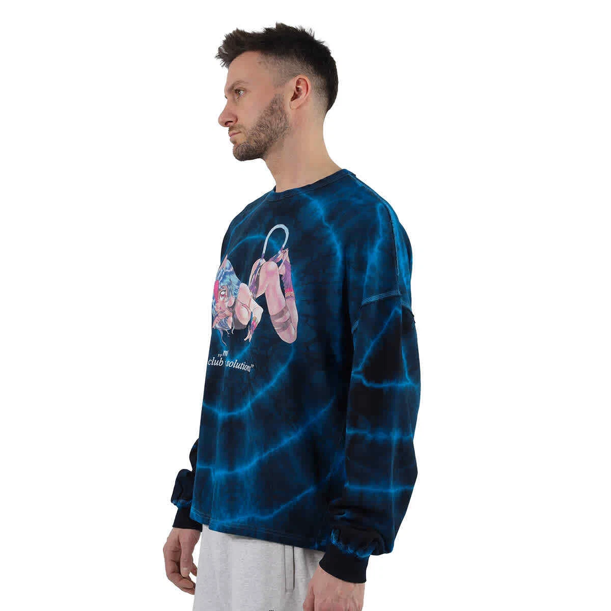 Camiseta tie dye manga larga hot sale