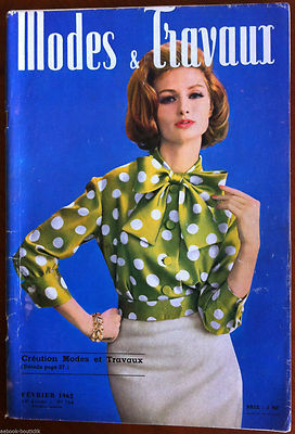 Page De Poupées MODES ET TRAVAUX Septembre 1962 - Modèle Marie-Françoise Michel, Occasion