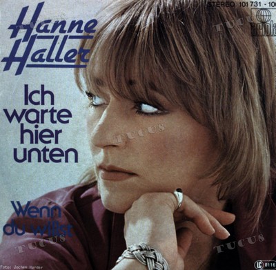 Hanne Haller - Ich Warte Hier Unten 7'' (VG+/VG+) '*