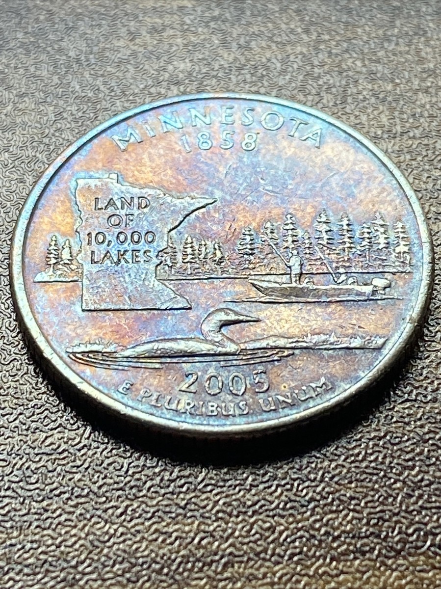 2005 P Minnesota State Quarter Actual Coin Exquisite Radiant