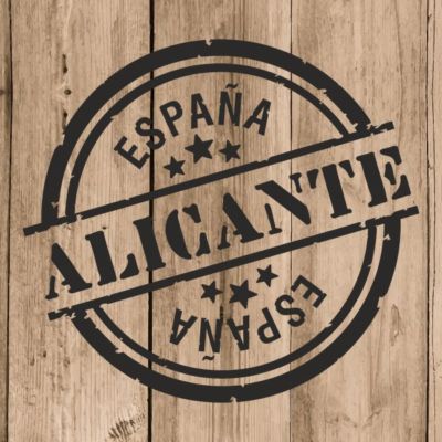 Alicante Sticker Vinyl 10 cm / 4'' Decal Stamp Alicante Spain Car Laptop Tablet