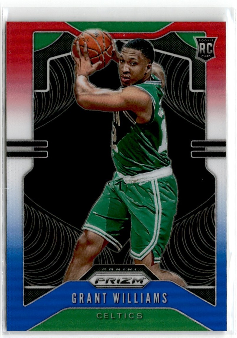 2019-20 Panini Prizm Red/White/Blue Grant Williams #267 RC Boston Celtics