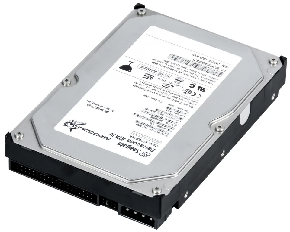 Hard Drive Seagate barracuda Ata IV ST340016A 40GB 7200U/Min 2MB Ide 3.5 " - Image 2 of 3