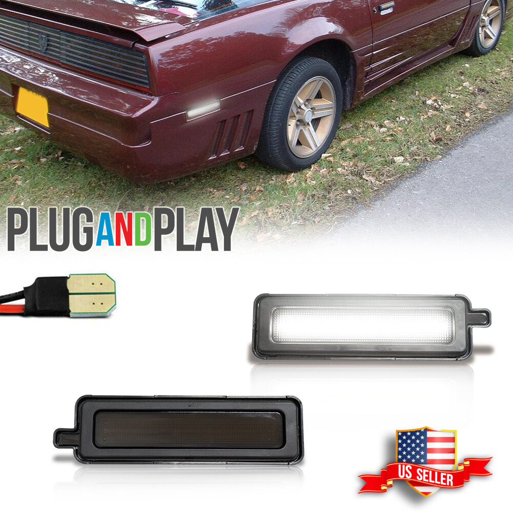 For Pontiac Trans Am Firebird 1982-92 Smoked LED Front & Rear - Foto 7
