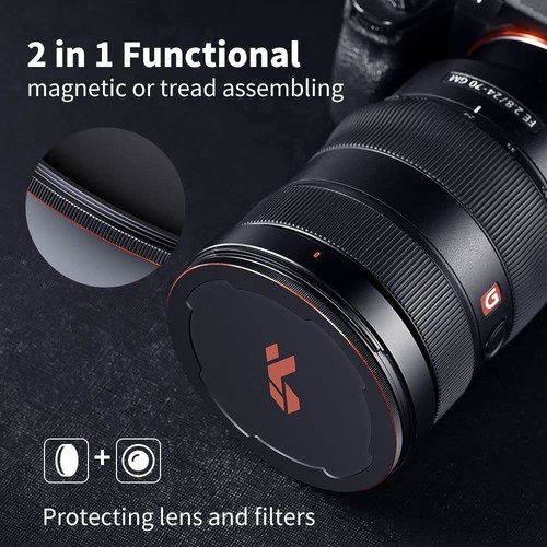 Tapa de filtro de lente 2 en 1 K&F Concept rosca y magnética para filtro magnético K&F - Imagen 27 de 48