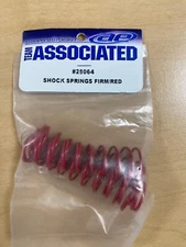 VINTAGE TEAM ASSOCIATED 25064 RED FIRM SHOCK SPRING 5.95 X 4pc for: BS