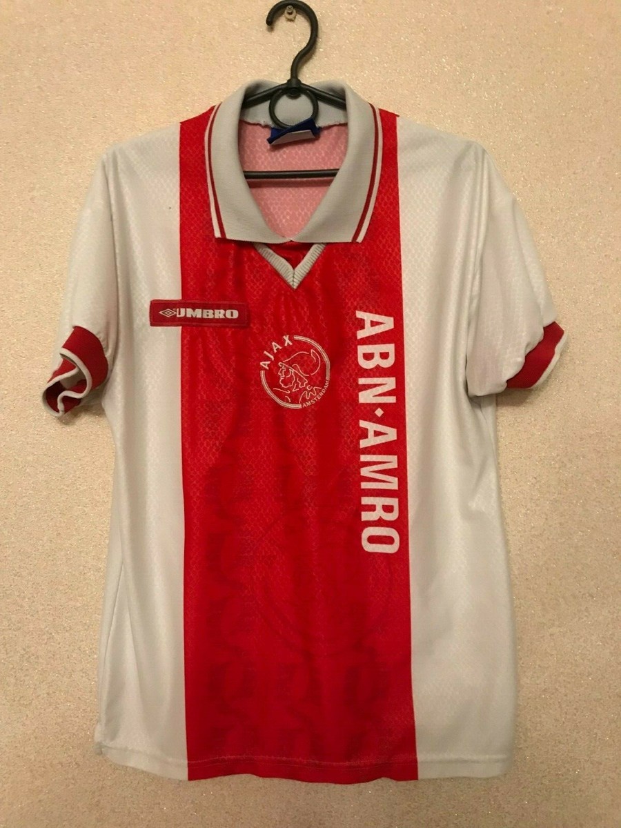AJAX AMSTERDAM 1994/1995 HOME FOOTBALL SHIRT UMBRO S JERSEY