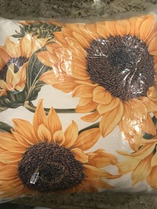 Pottery Barn Botanical Sunflower Indoor Outdoor Pillow New 18 Ebay