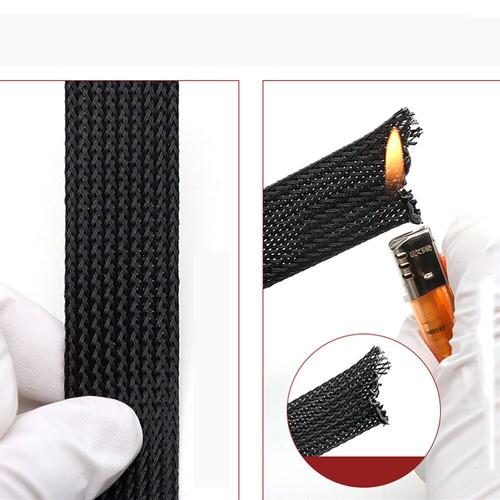 PET Braided Sleeving - Braid Cable Wiring Harness Loom Protection 3mm - 30mm - Picture 4 of 10