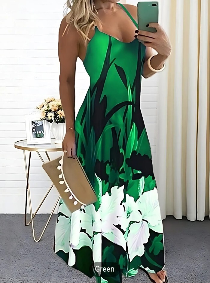 Green Floral Print Cami Dress size 8-10 Or Size 6.. Returns In 7 Days. | eBay Green Floral Print Cami Dress size 8-10 Or Size 6.. Returns In 7 Days. | eBay