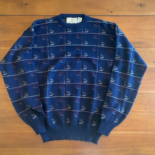 Vintage wool Knit Grandpa Sweater 100% wool Large Austin Reed | eBay