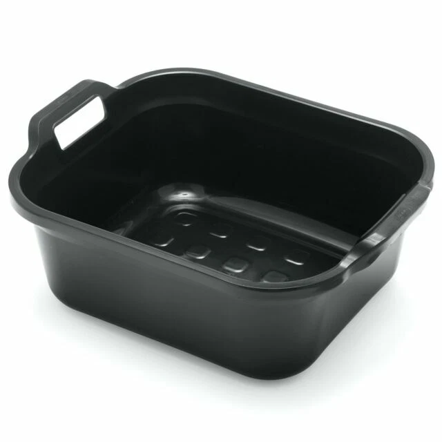 Black Washing Up Cleaning Bowls