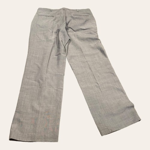 Towncraft Pants Adult 32 Gray Pleated Dress Pants Slacks Mens Wool