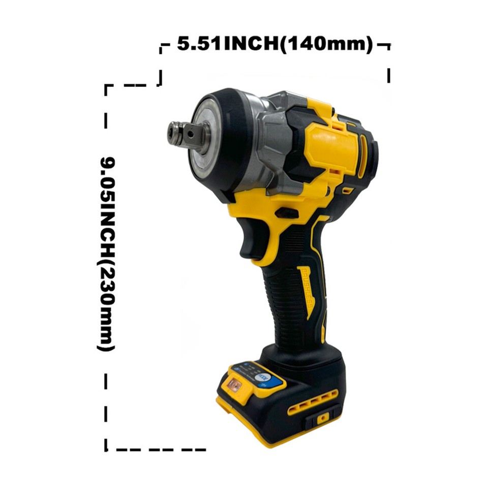 Cordless Electric Impact Wrench Drill Gun Ratchet Driver For Dewalt 18V