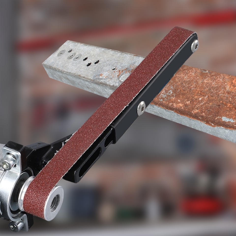 Angle Grinder Belt Sander Attachment Metal Wood Sanding Grinding