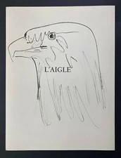 Pablo Picasso Original 1957 Lithograph 26/266 + The Eagle