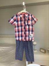 Petit Lem Baby boy short sleeves shirt & pant...