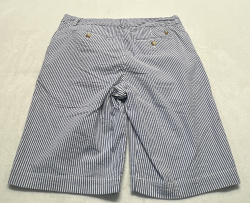 Neu mit Etikett Polo Ralph Lauren Jungen 16 gestreifte Seersucker Shorts blau weiß maritim - Bild 10 von 12