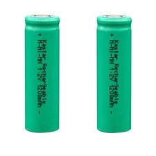 Kastar 2-Pack N Size Flat Button Rechargeable Ni-MH Battery 1.2V 1200mAh
