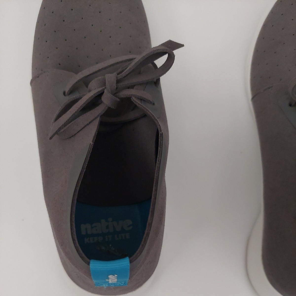 Native Apollo Chukka Perforated Mens Sneaker Dublin in Gray 