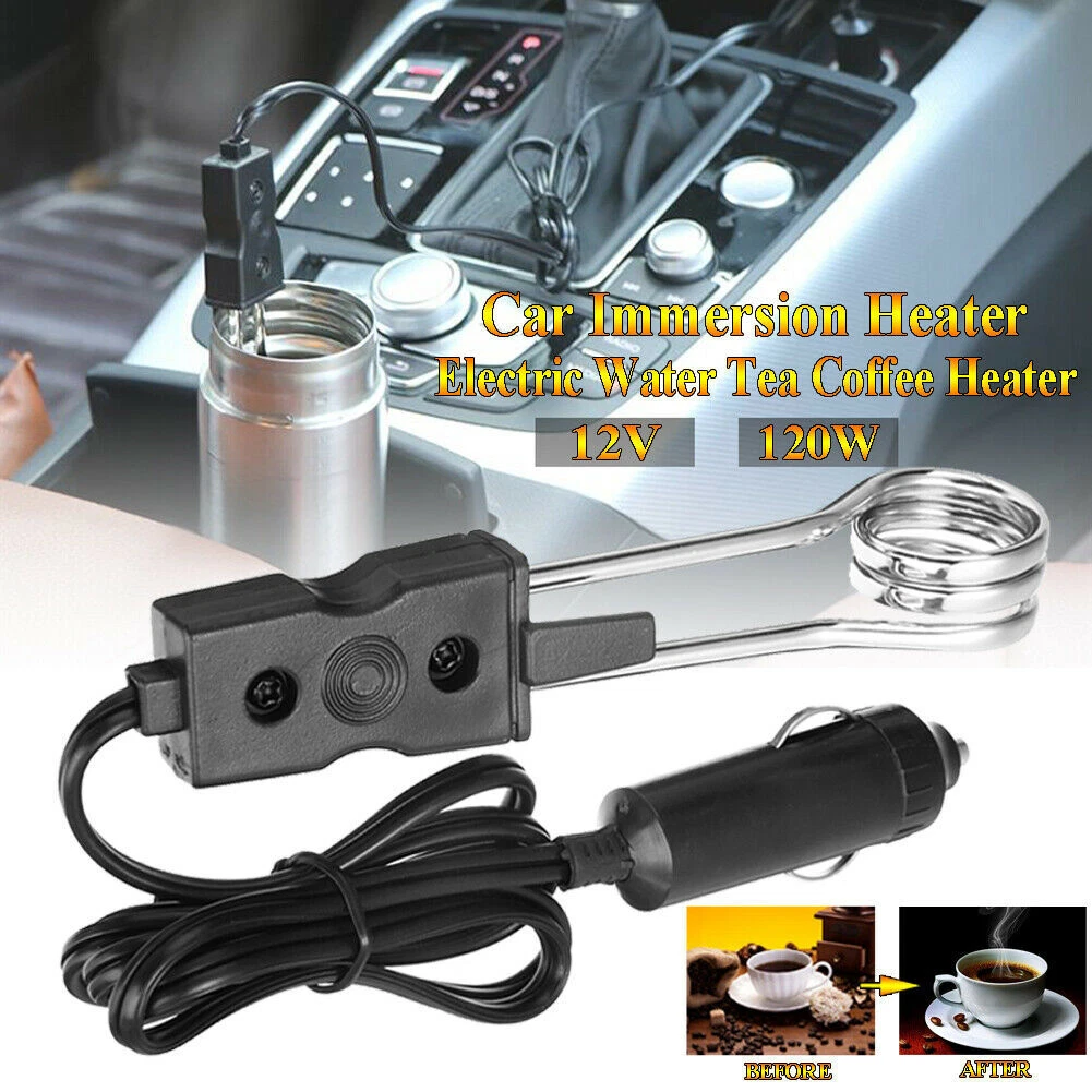 Portable 12V Car Immersion Heater Auto Hot Boiler Electric Tea Coffee Water  | eBay