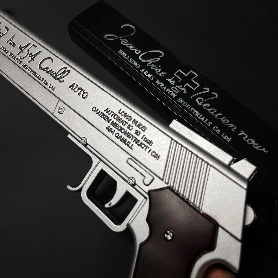 Juego de 2 pistolas de espuma similares a las pistolas Hellsing Alucard Destiny para adultos disfraces Foto 3 de 4