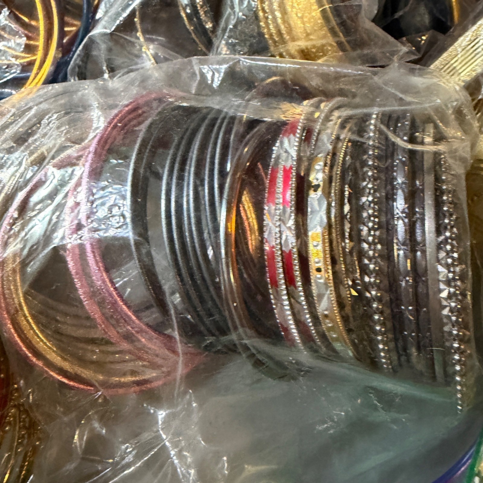 Assorted 100+ Multicolor Bangles Set Mixed Design… - image 3
