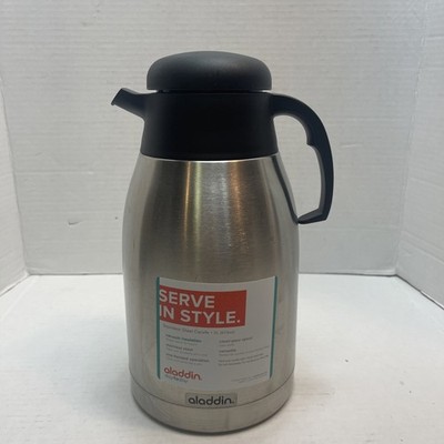 Aladdin Stainless Steel Vacuum Insulated Coffee Carafe Thermos 2 Liter
