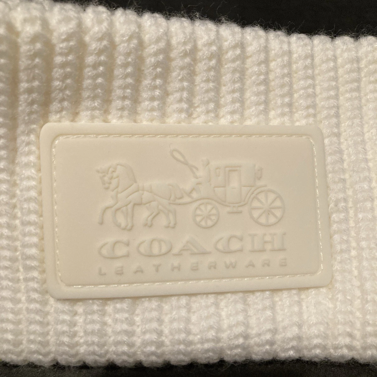 Coach Logo Headband - Cream/Ivory - One Size Coach - Brandclub - SIGNATURE C METALLIC HEADBAND main image 3