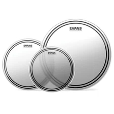 Evans Ec2 Coated Frosted Tom Drum Heads With Sound Shaping Technology 10 12 16