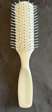 Vintage Estee Lauder White Ball Tipped Travel Purse Plastic Hair Brush