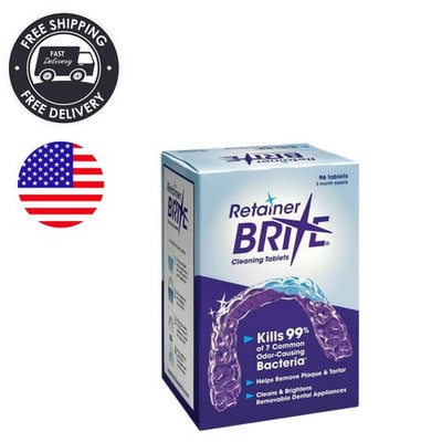 Tablets for Cleaner Retainers and Dental Appliances - 96 Count