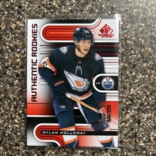 2022 Upper Deck SP Game Used Authentic Rookies Red /223 Dylan Holloway RC B275