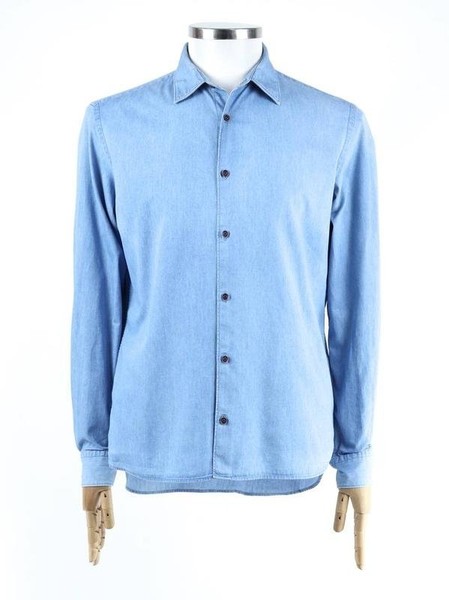 Men Altea Shirt Blue Cotton 40 /L / 48