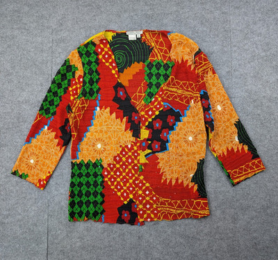 Alberto Makali Cardigan Blouse Women XL Maximalist Lightweight Layer Avant Garde