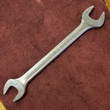 1954 Blue-Point Supreme S-3436 Open End Wrench, 1-1/16" x 1-1/8"