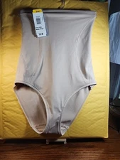 Naomi & Nicole Women's Extra Firm Hi Waist Brief. Small NEW Warm Biege, 7925