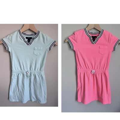 GAP Kids Girl Summer Dresses (2) Size Small 6/7 Pink and Mint Vibrant  