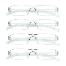 Blue Light Blocking Reading Glasses,4 Pack Men's and Women's Rectangular Fram...