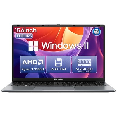 Blackview AceBook 6 15,6Zoll Laptop 16GB DDR4 512GB SSD Windows 11 Notebook 38Wh