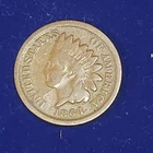 1864  Indian Head Cent / No L / 5-10a /Bisecting Die Crack /  Good