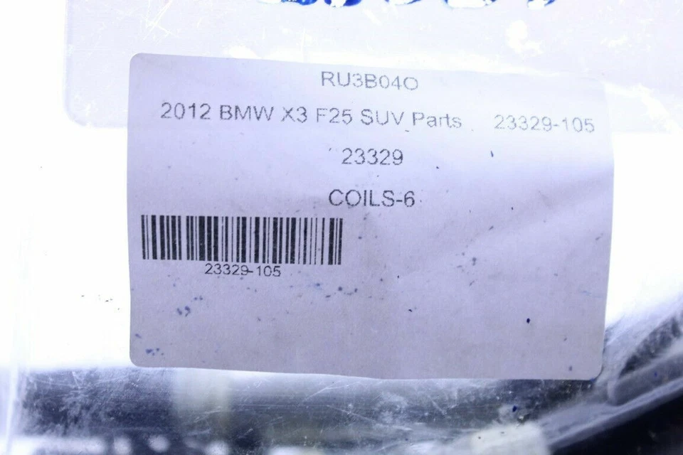 Juego de bobinas de encendido BMW 135i 335i 535i X3 X5 X6 N55 de (6) 12137594596 OEM usadas Foto 4 de 4