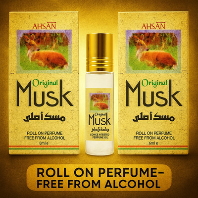 Ahsan Original Musk Long Lasting Roll On Perfume Pack Of 2 8ml Each