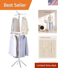 Elegant 74.8" Foldable Stainless Steel Clothes Drying Rack - Space-Saving Design
