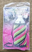The Beadery Beaded Water Bottle Holder Kit Multi Color Pony Beads